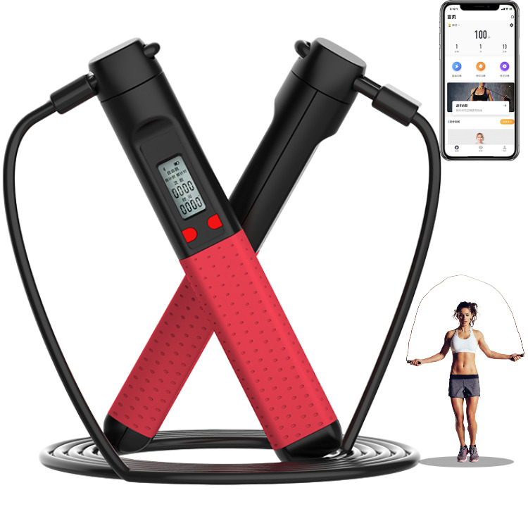 スマートジャンプロープ APP スポーツ カロリー計算機 ジャンプロープ フィットネス 調整可能な長さ
