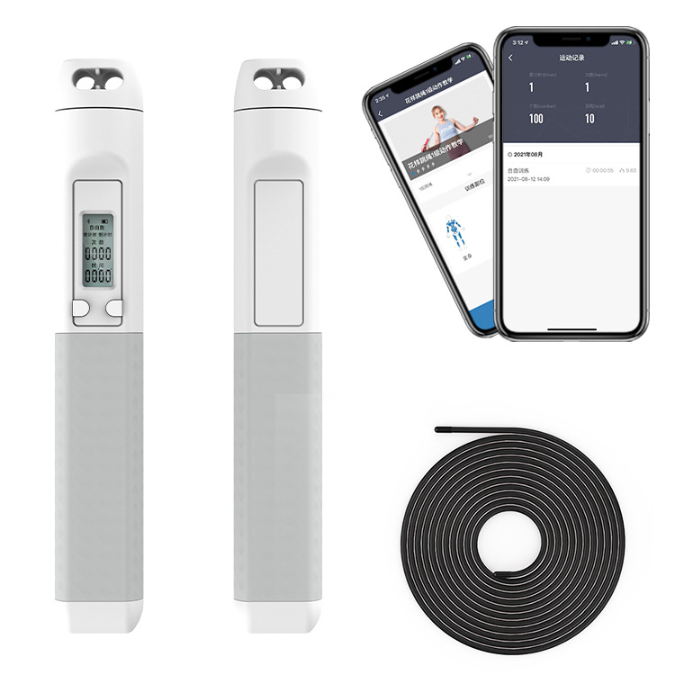 スマートジャンプロープ APP スポーツ カロリー計算機 ジャンプロープ フィットネス 調整可能な長さ