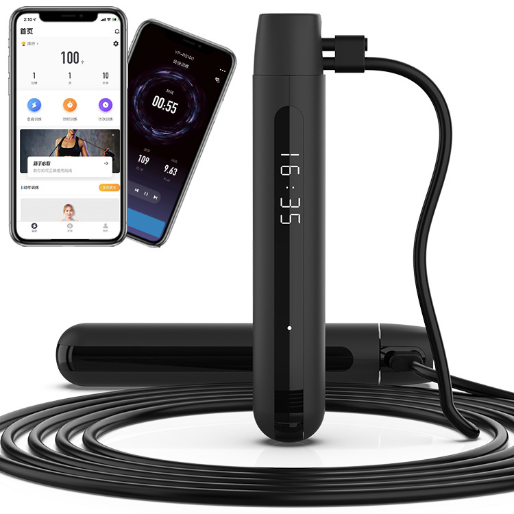 3M 調整速度 スマート デジタル PVC ジャンプロープ スマート ジャンプロープ 調整可能な運動 カロリーカウンター