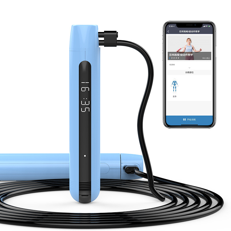 3M 調整速度 スマート デジタル PVC ジャンプロープ スマート ジャンプロープ 調整可能な運動 カロリーカウンター